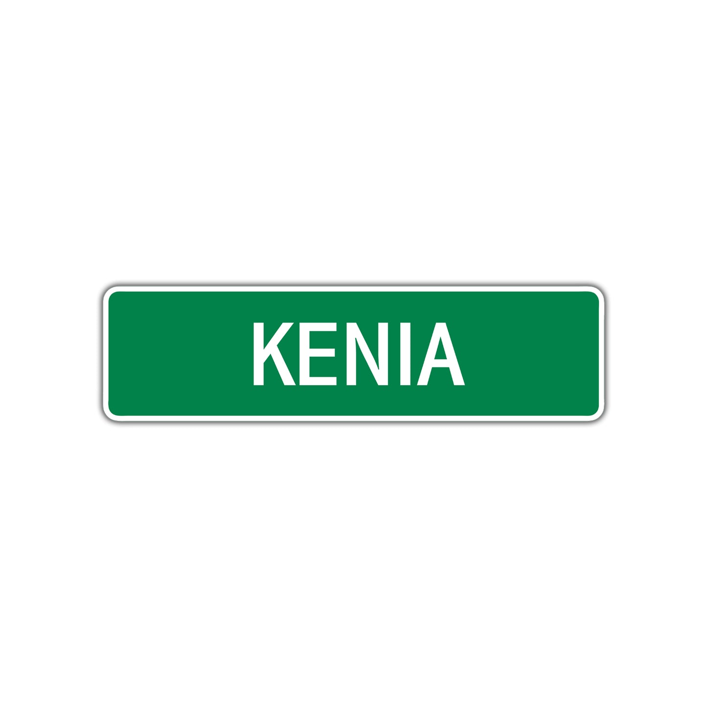 Kenia Street Sign Plate