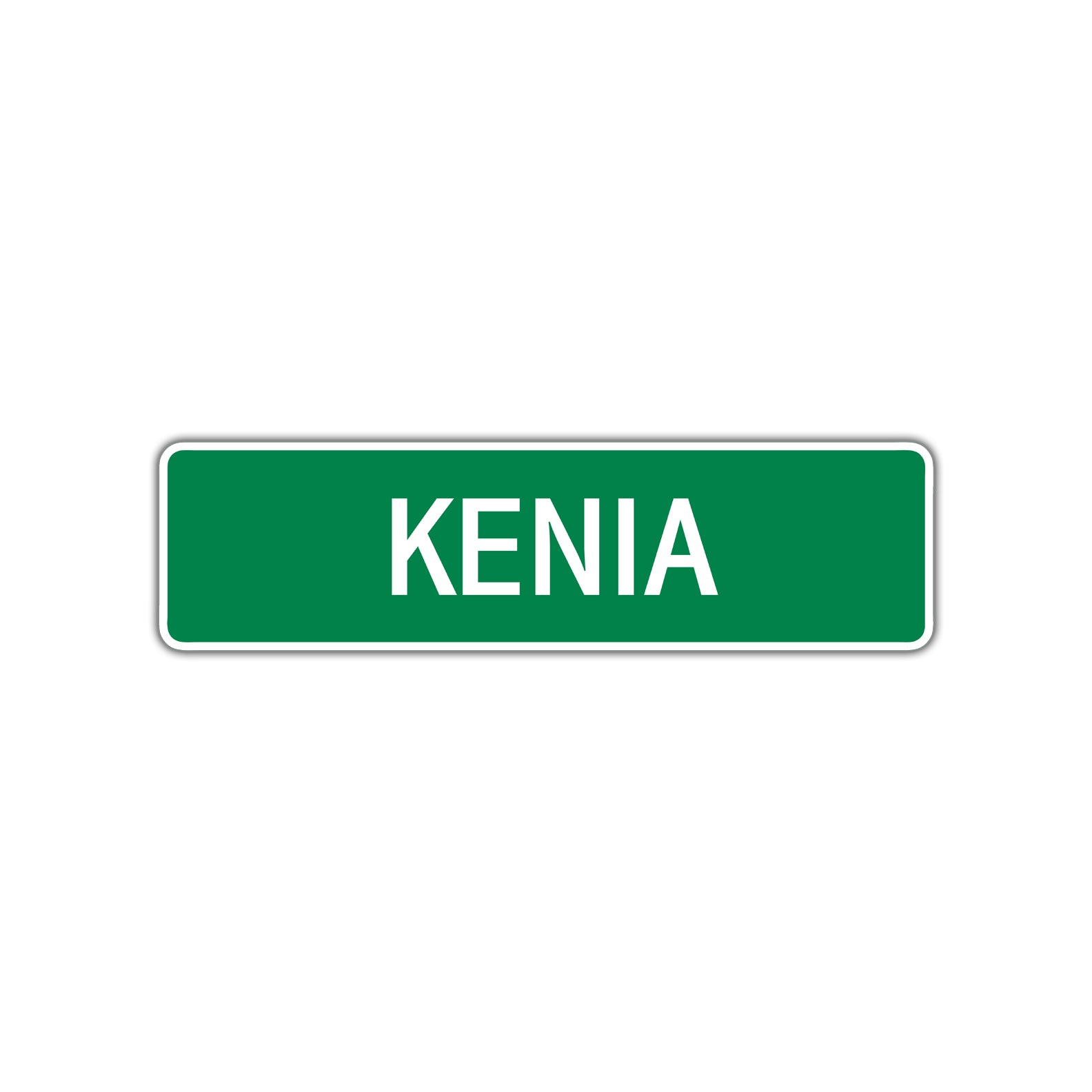 Kenia Street Sign Plate