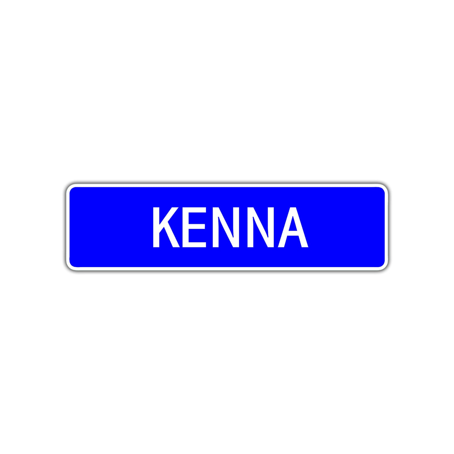 Kenna Street Metal Sign Plate