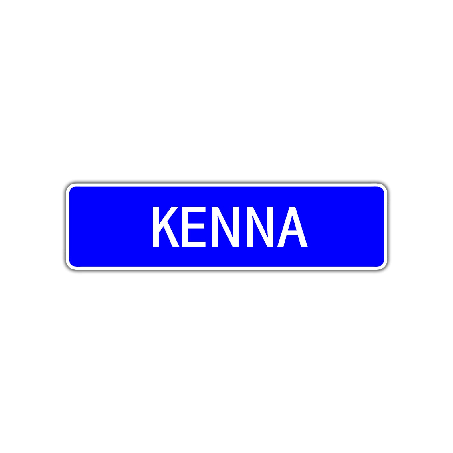 Kenna Street Metal Sign Plate