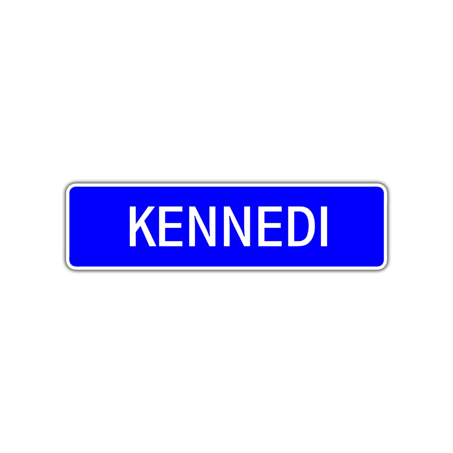 Kennedi Street Metal Sign Plate