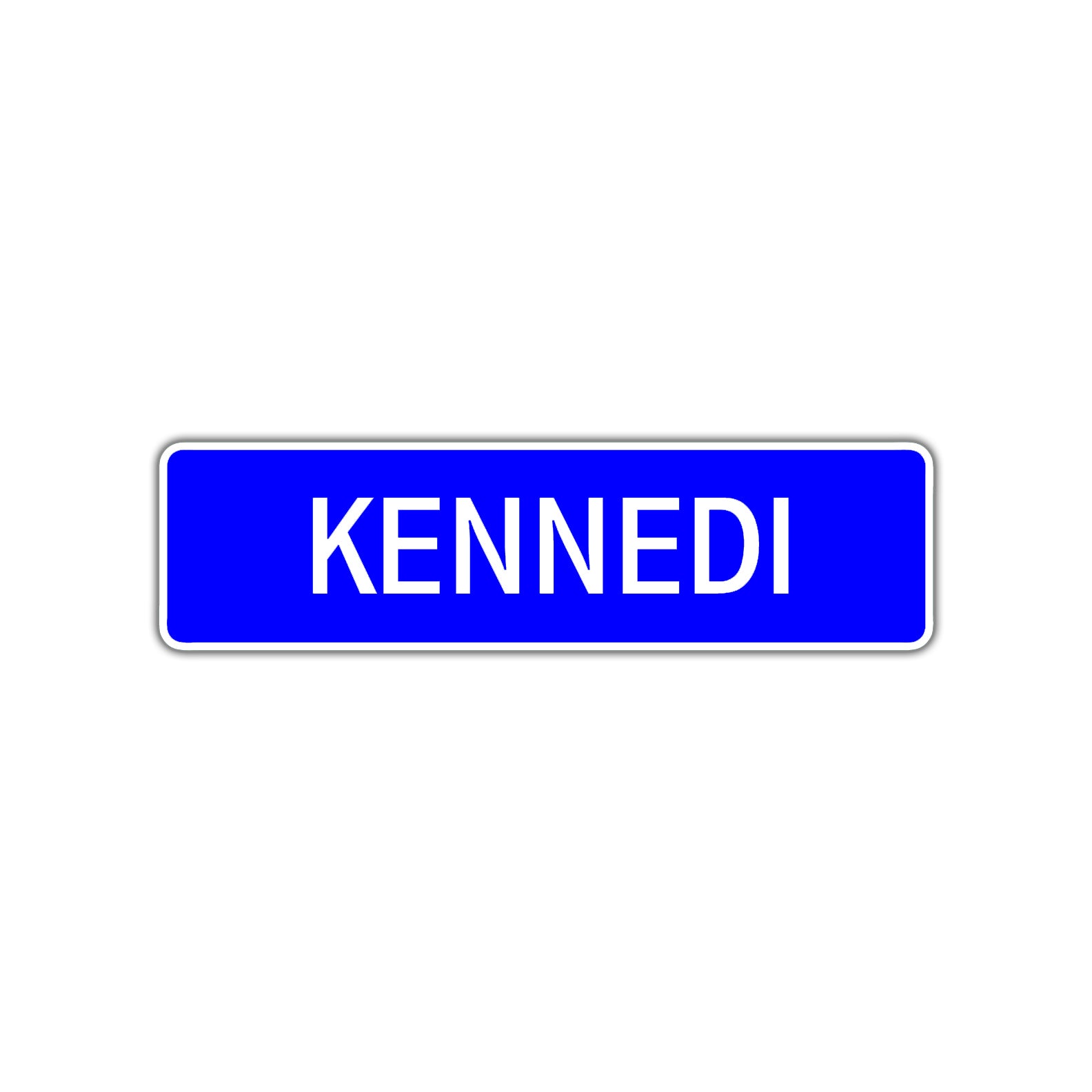 Kennedi Street Metal Sign Plate