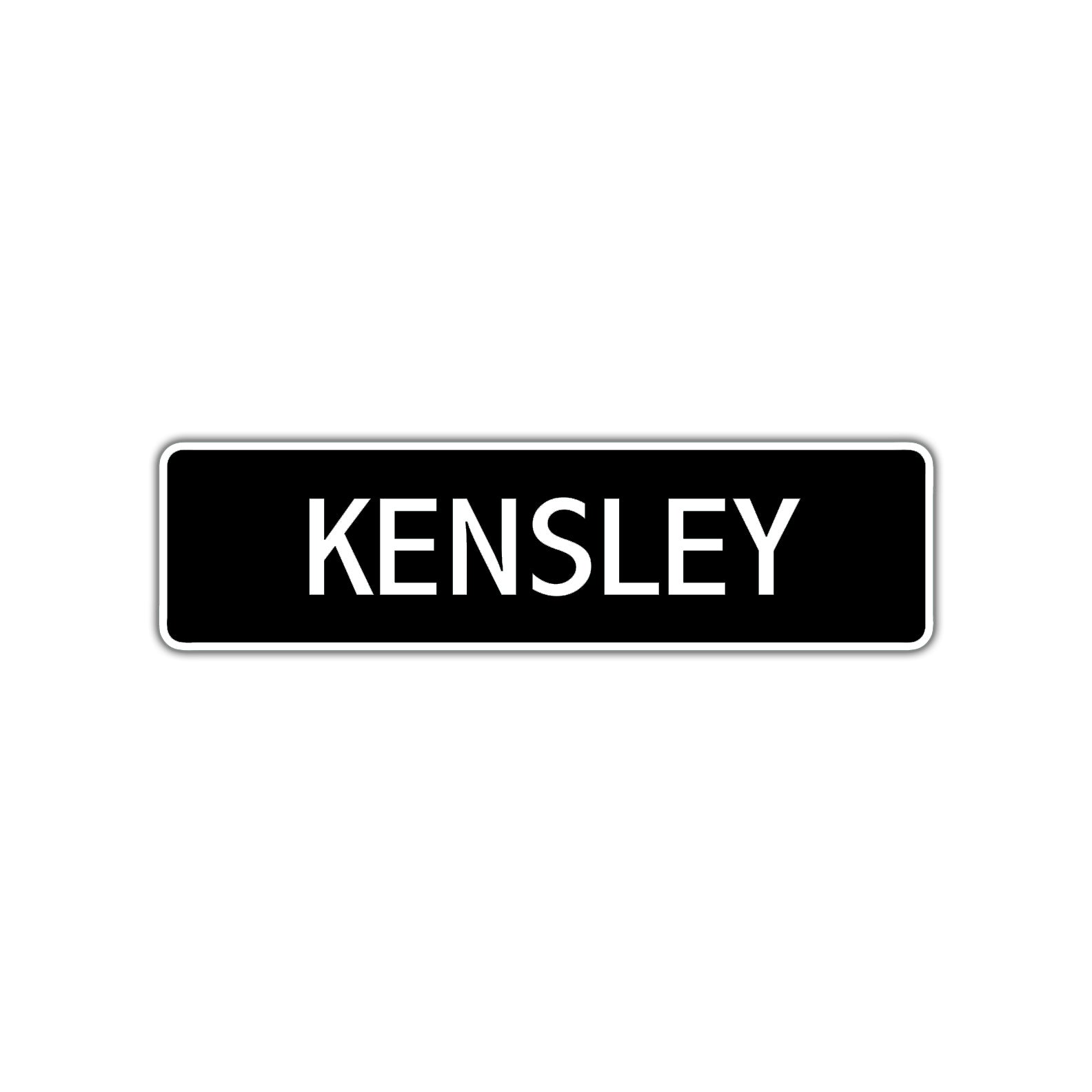 Kensley Street Metal Sign  