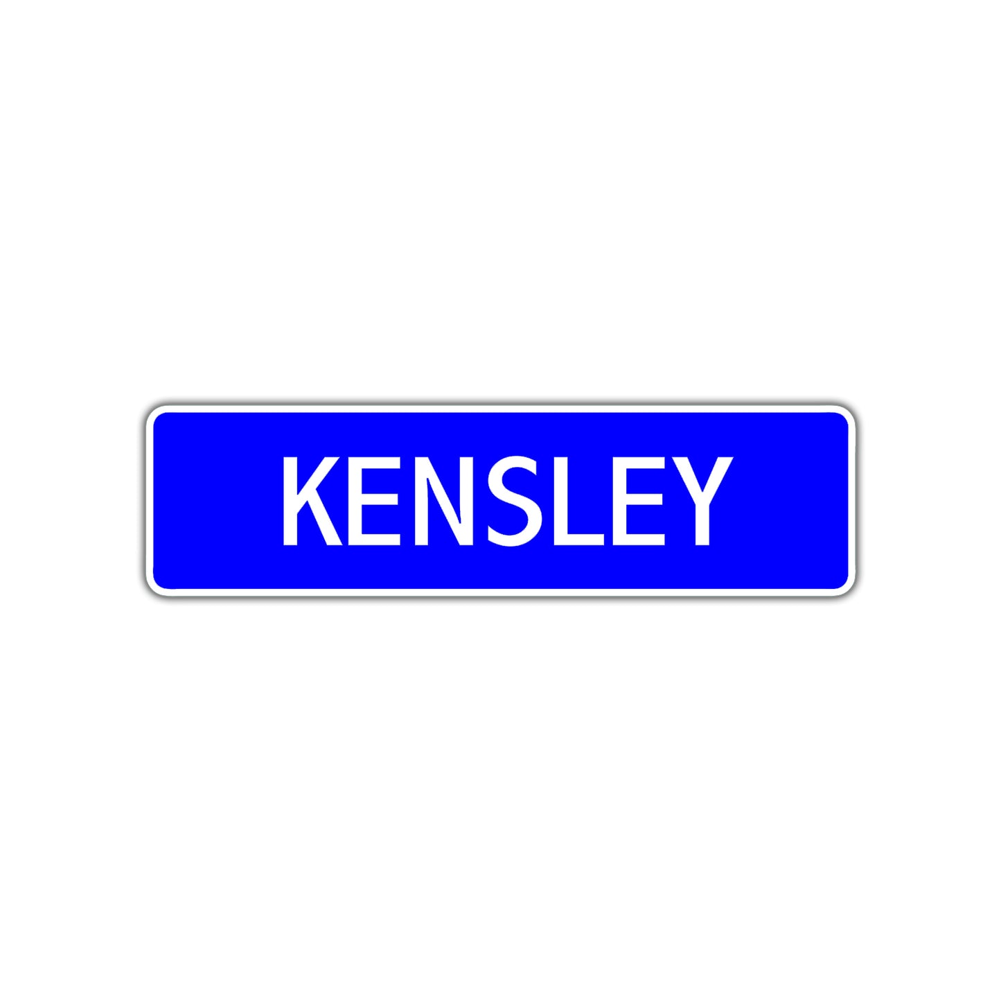 Kensley Street Metal Sign Plate