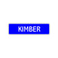 Kimber Street Metal Sign Plate