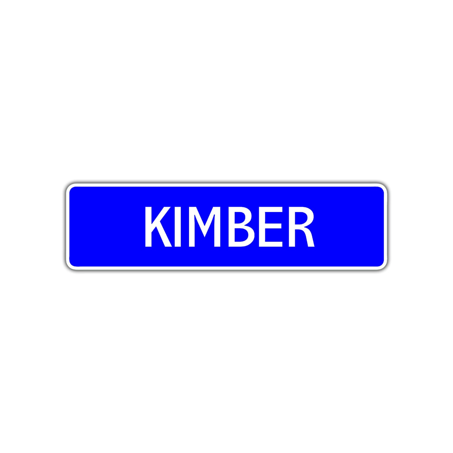 Kimber Street Metal Sign Plate