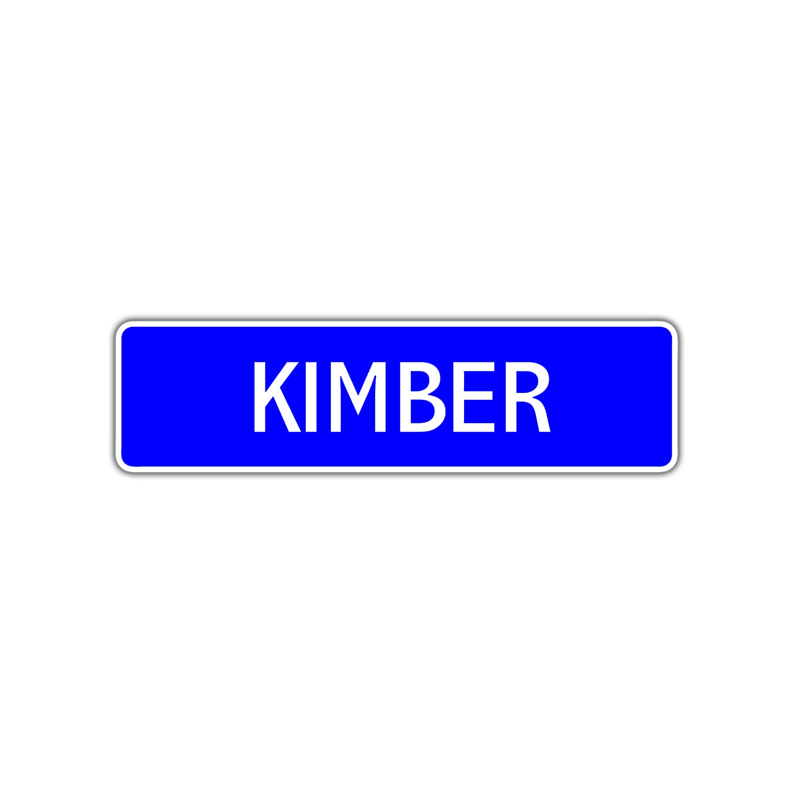 Kimber Street Metal Sign Plate