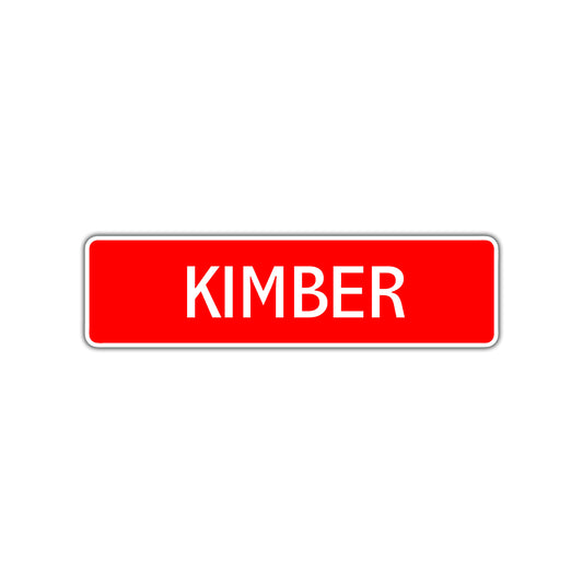 Kimber Street Sign