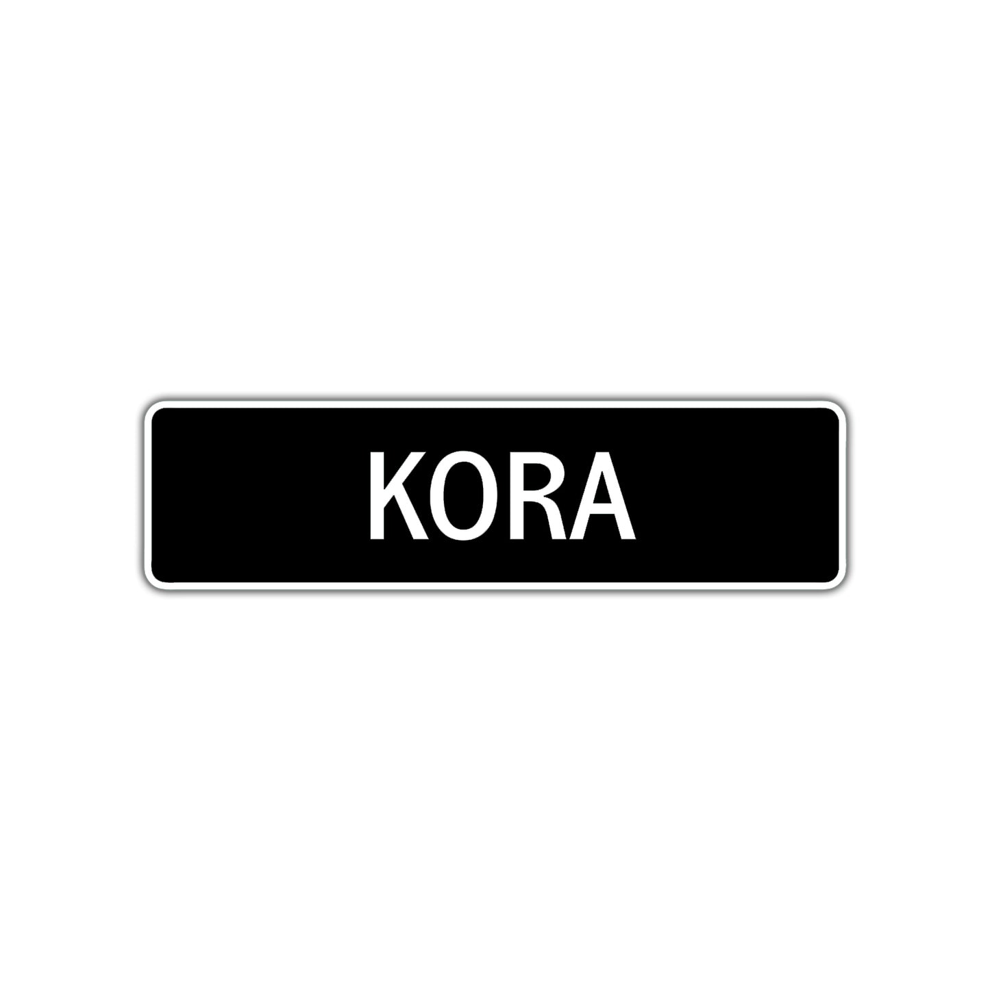 Kora Street Metal Sign 