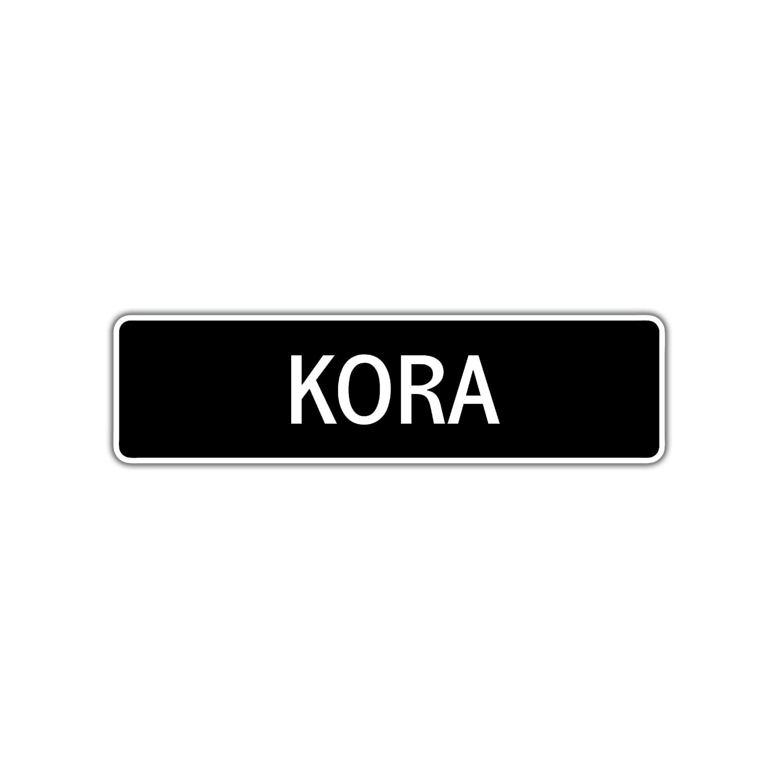 Kora Street Metal Sign 