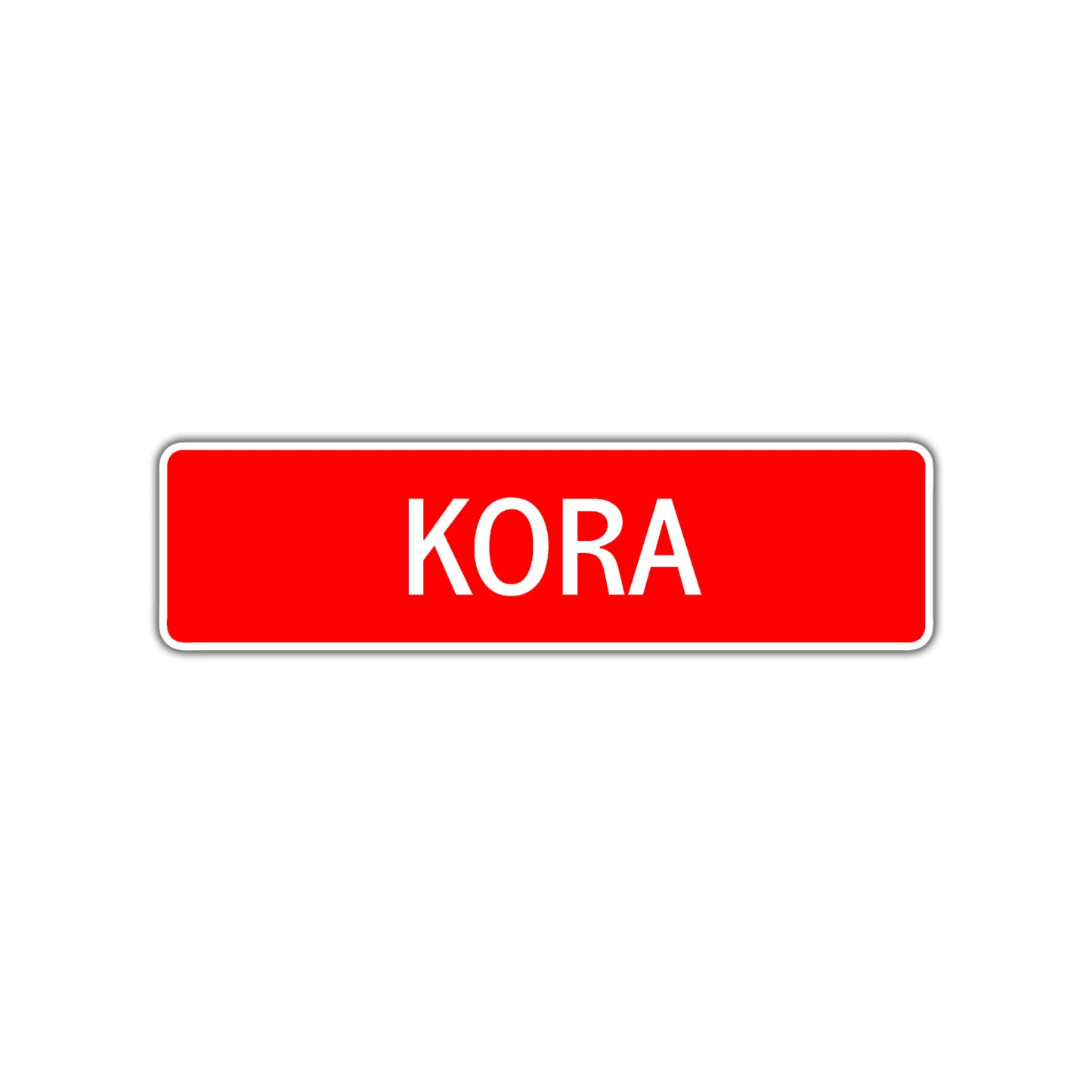 Kora Street Sign