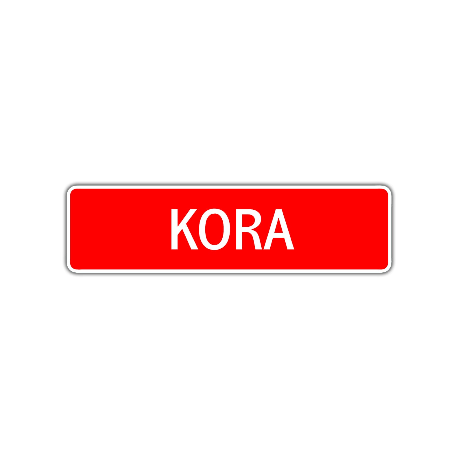 Kora Street Sign