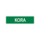 Kora Street Sign Plate