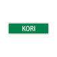 Kori Street Sign Plate