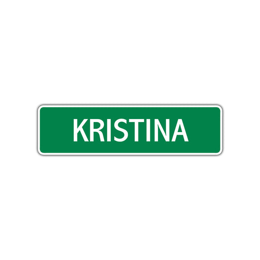 Kristina Street Sign