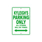 Kyleigh's Name Parking Only All Others Will Be Towed Metal Sign Plate
