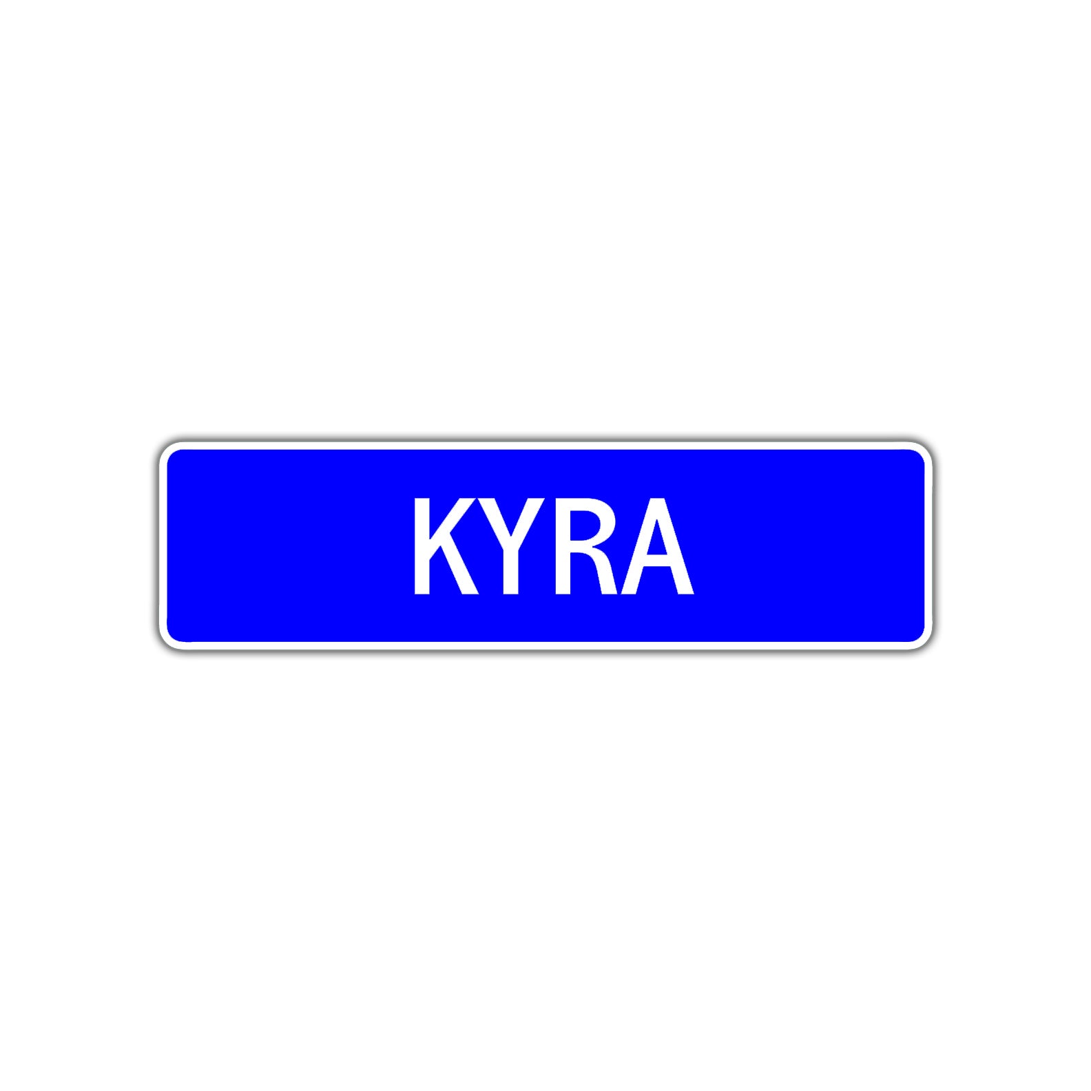 Kyra Street Metal Sign Plate