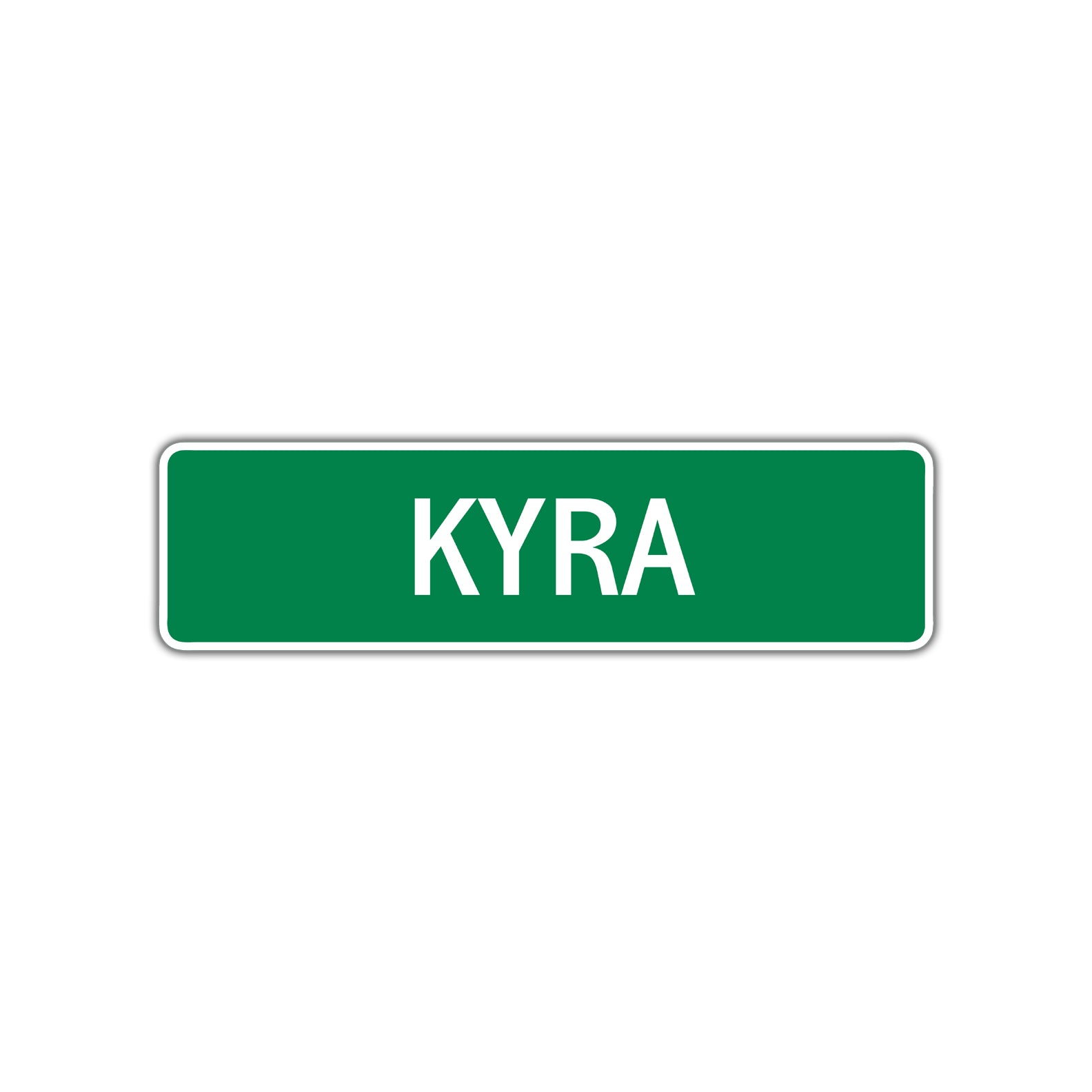 Kyra Street Sign Plate