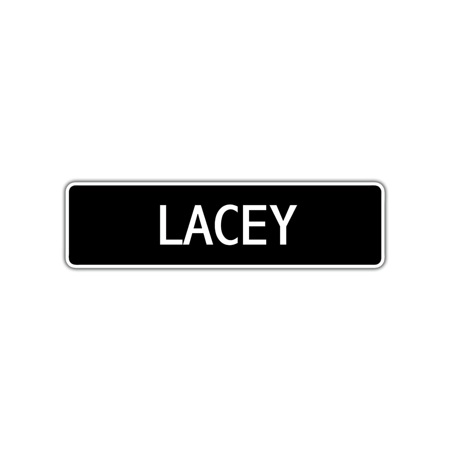 Lacey Street Metal Sign