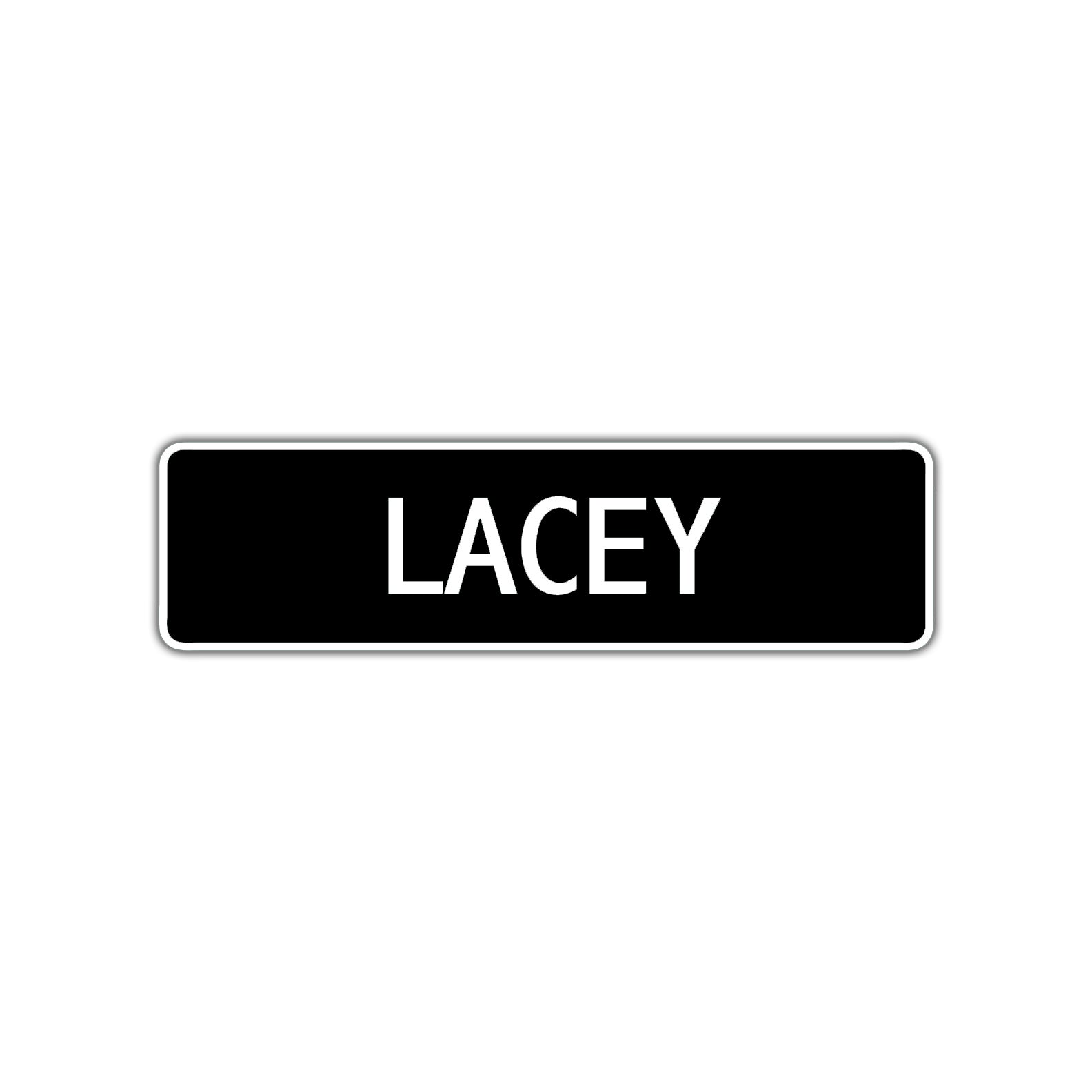 Lacey Street Metal Sign