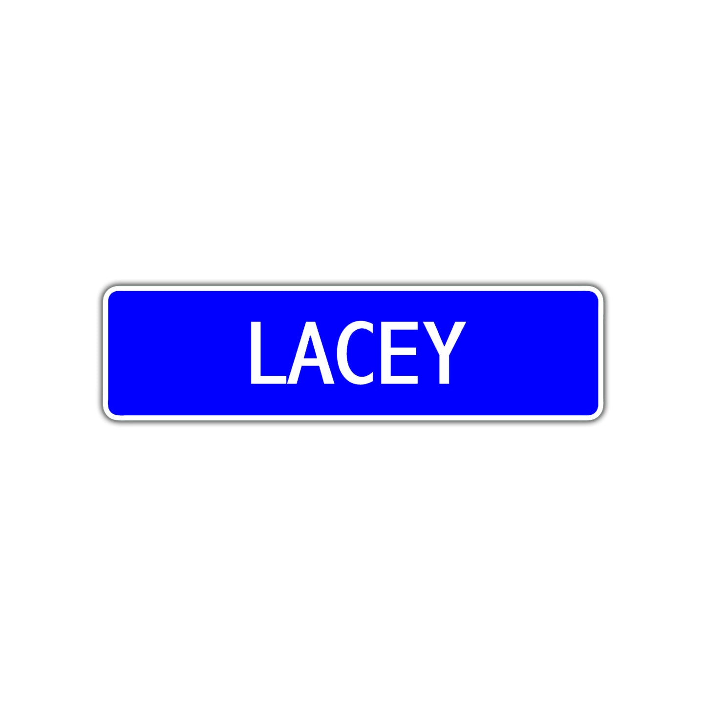 Lacey Street Metal Sign Plate