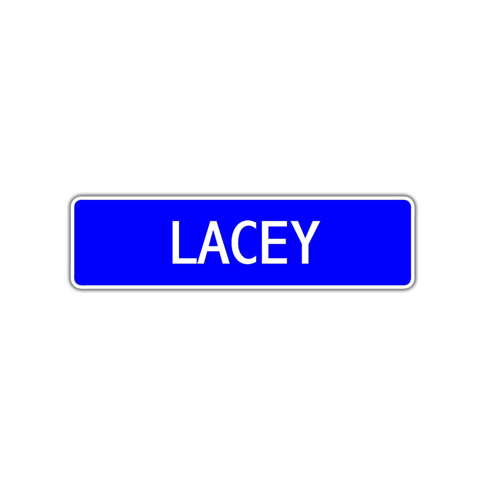 Lacey Street Metal Sign Plate