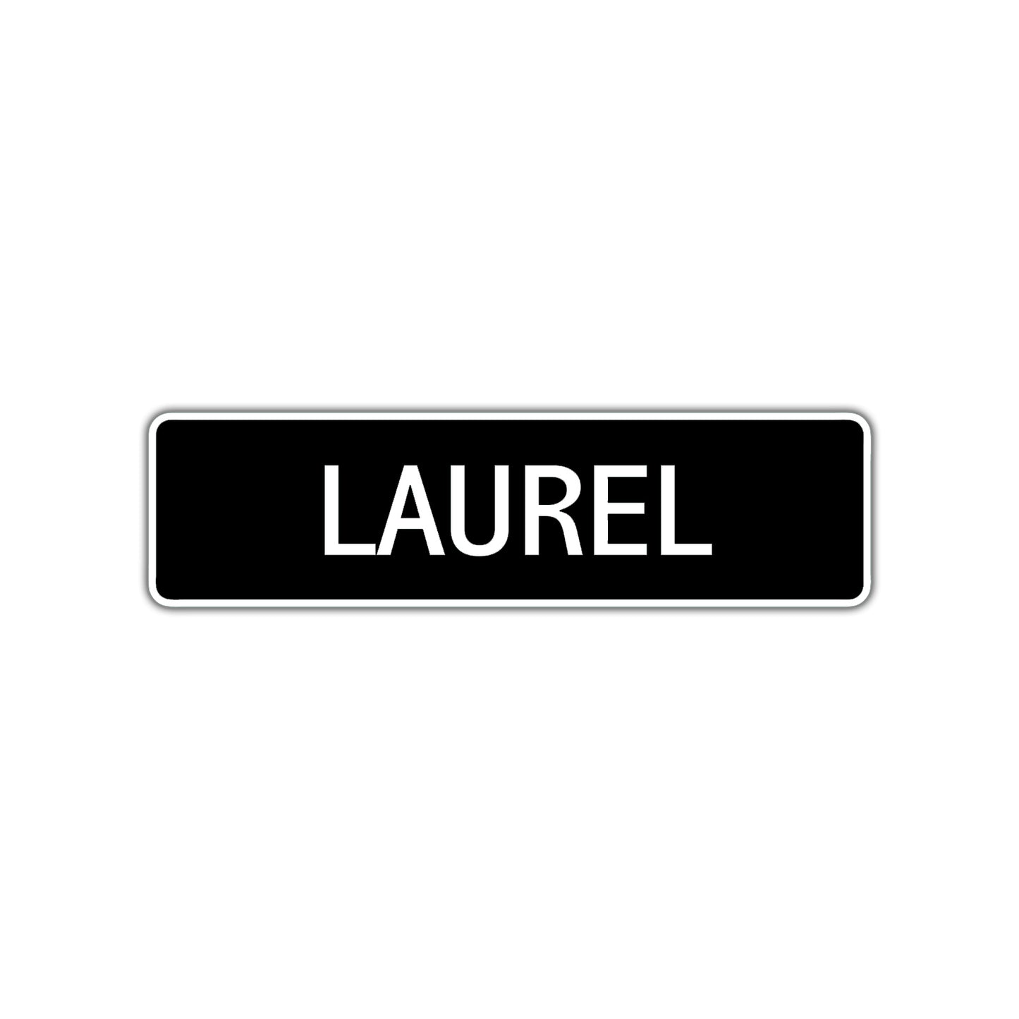 Laurel Street Metal Sign  