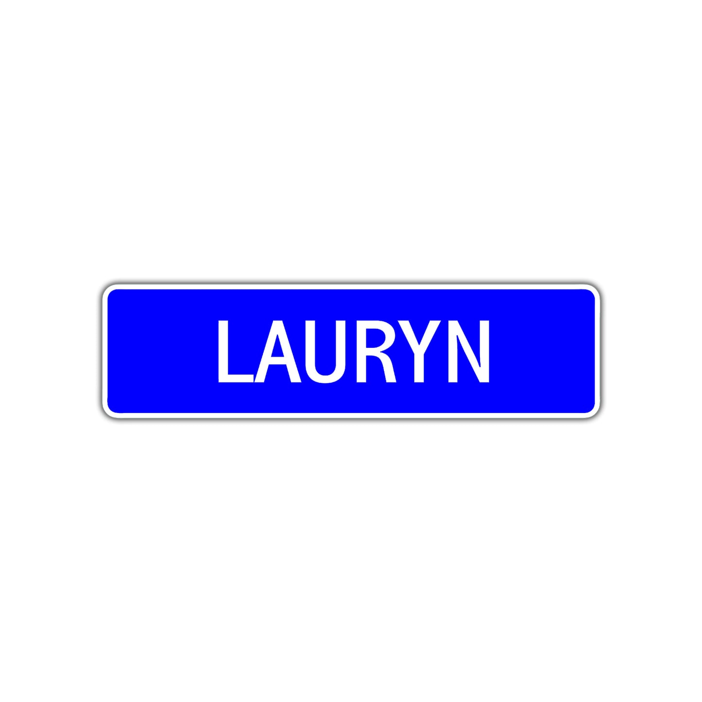 Lauryn Street Metal Sign Plate