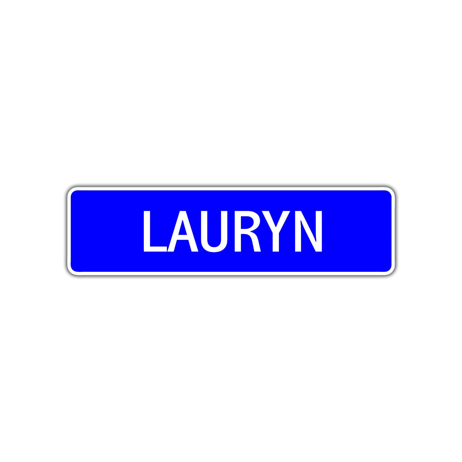 Lauryn Street Metal Sign Plate