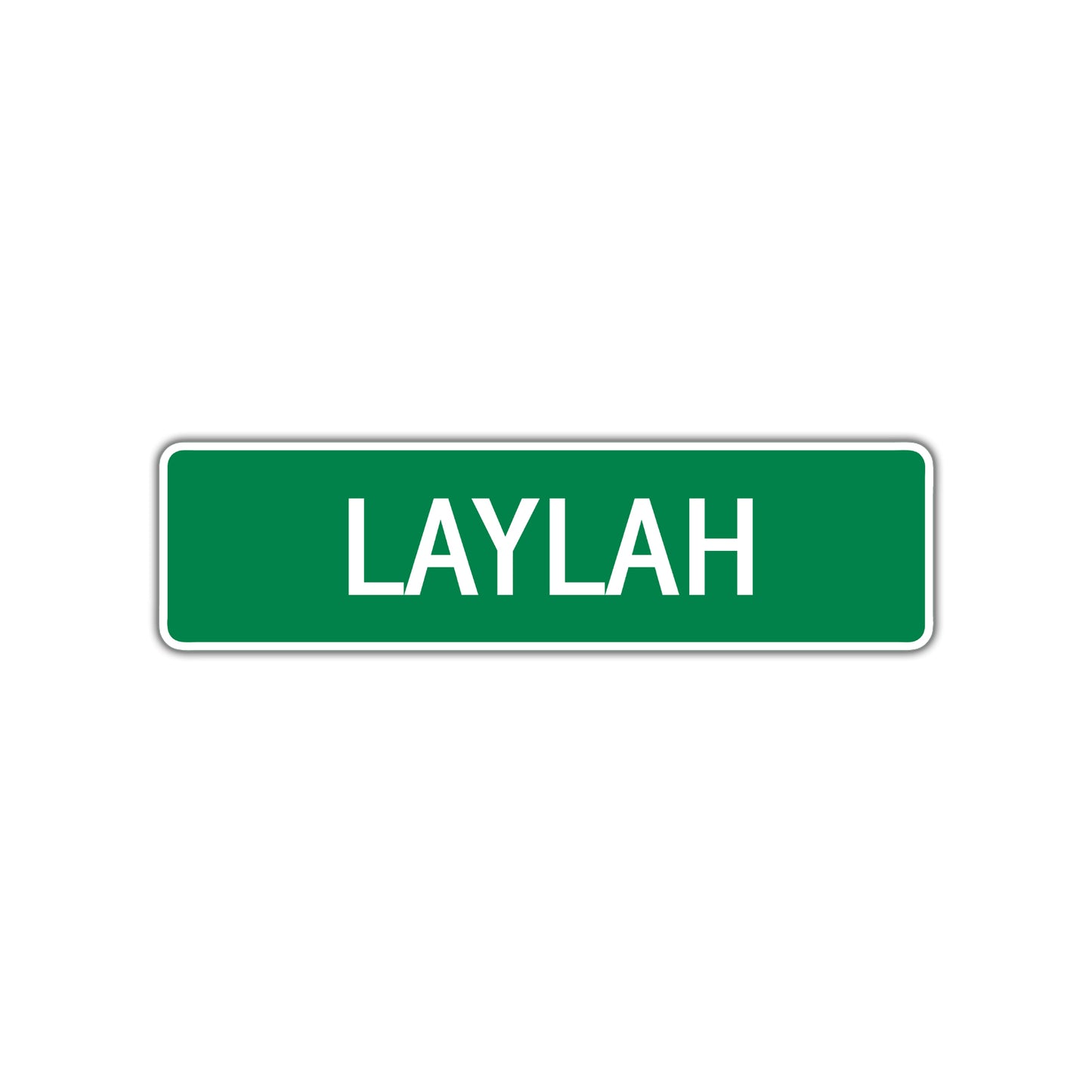 Laylah Street Sign Plate