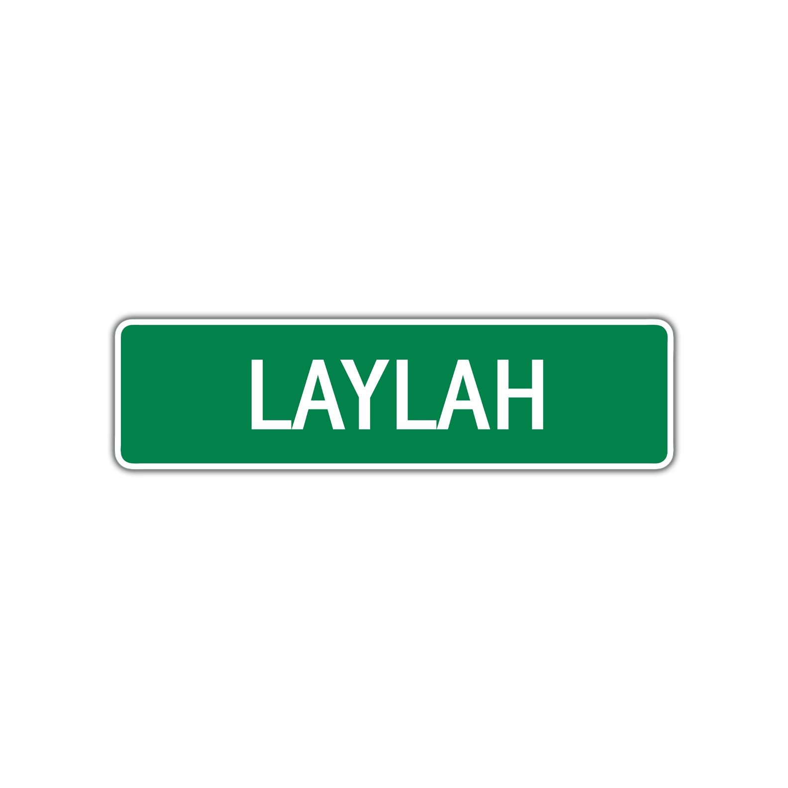 Laylah Street Sign Plate