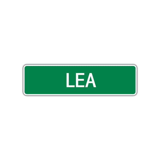 Lea Street Sign 