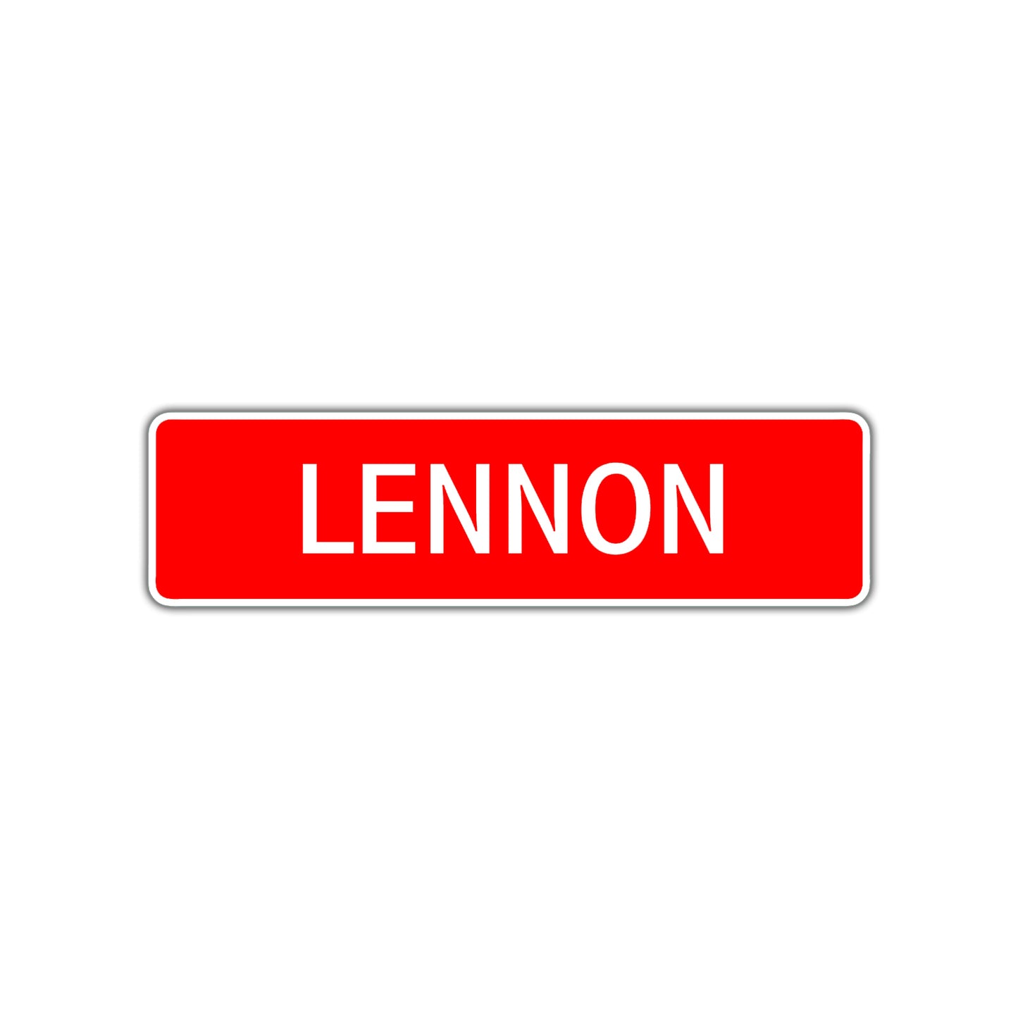 Lennon Street Metal Signs  