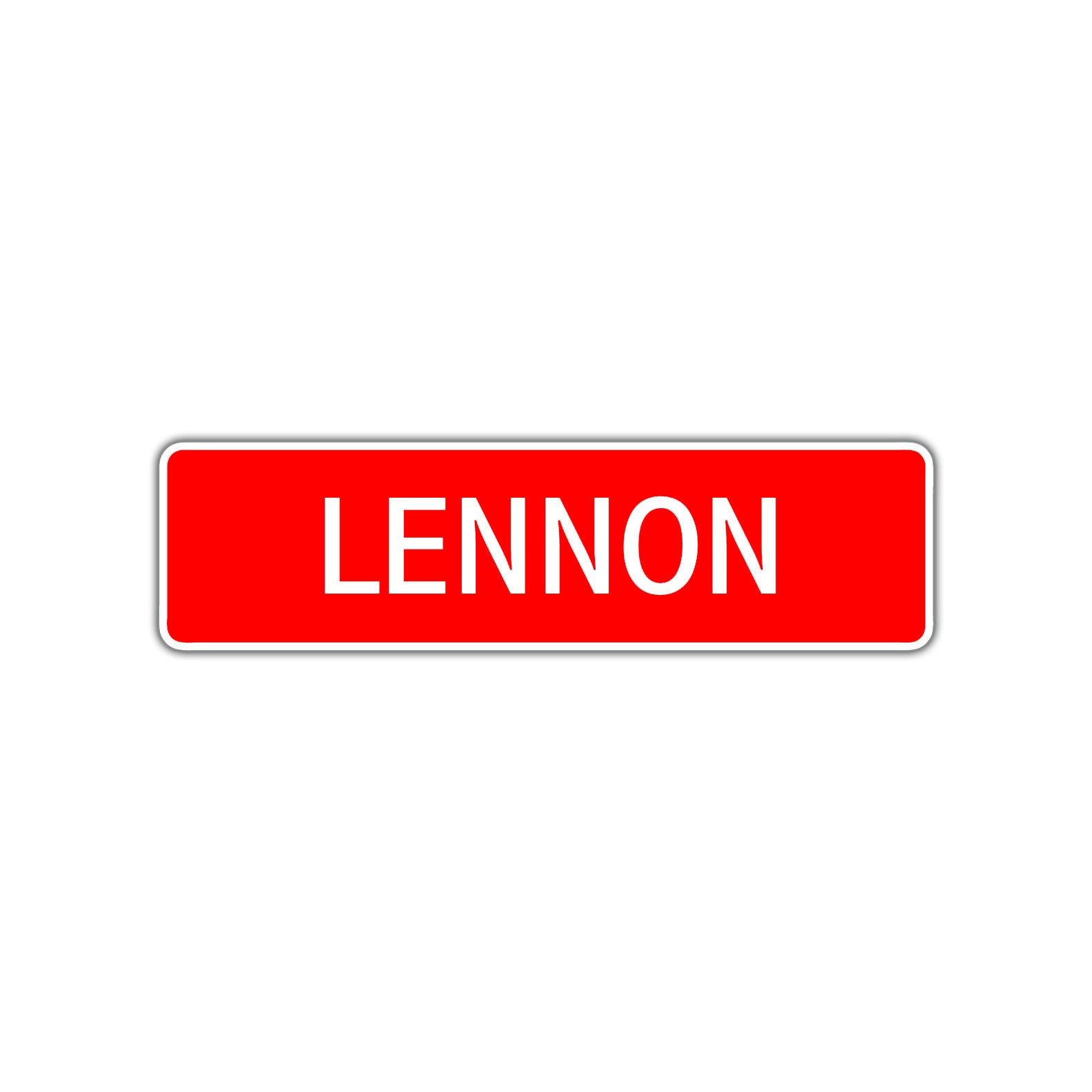 Lennon Street Metal Signs  