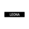 Leona Street Metal Sign 