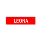 Leona Street Sign