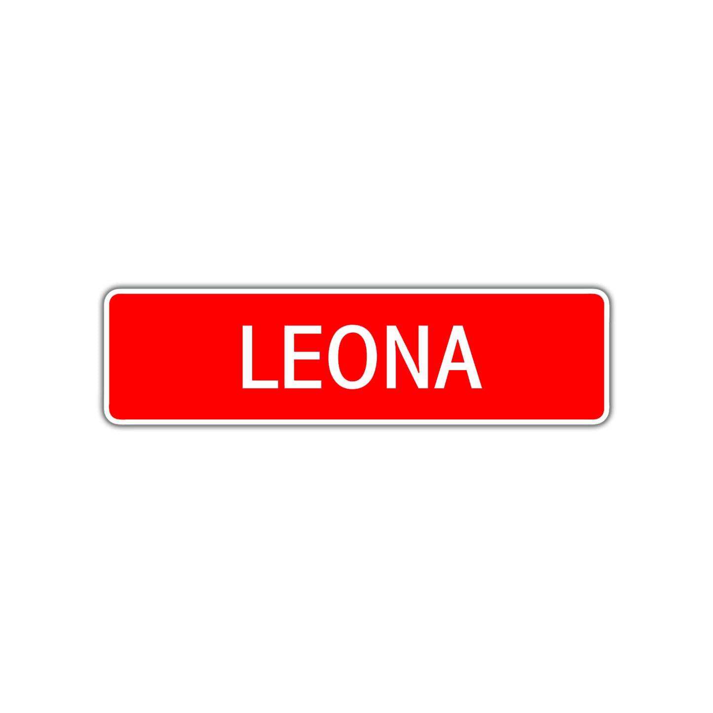 Leona Street Sign