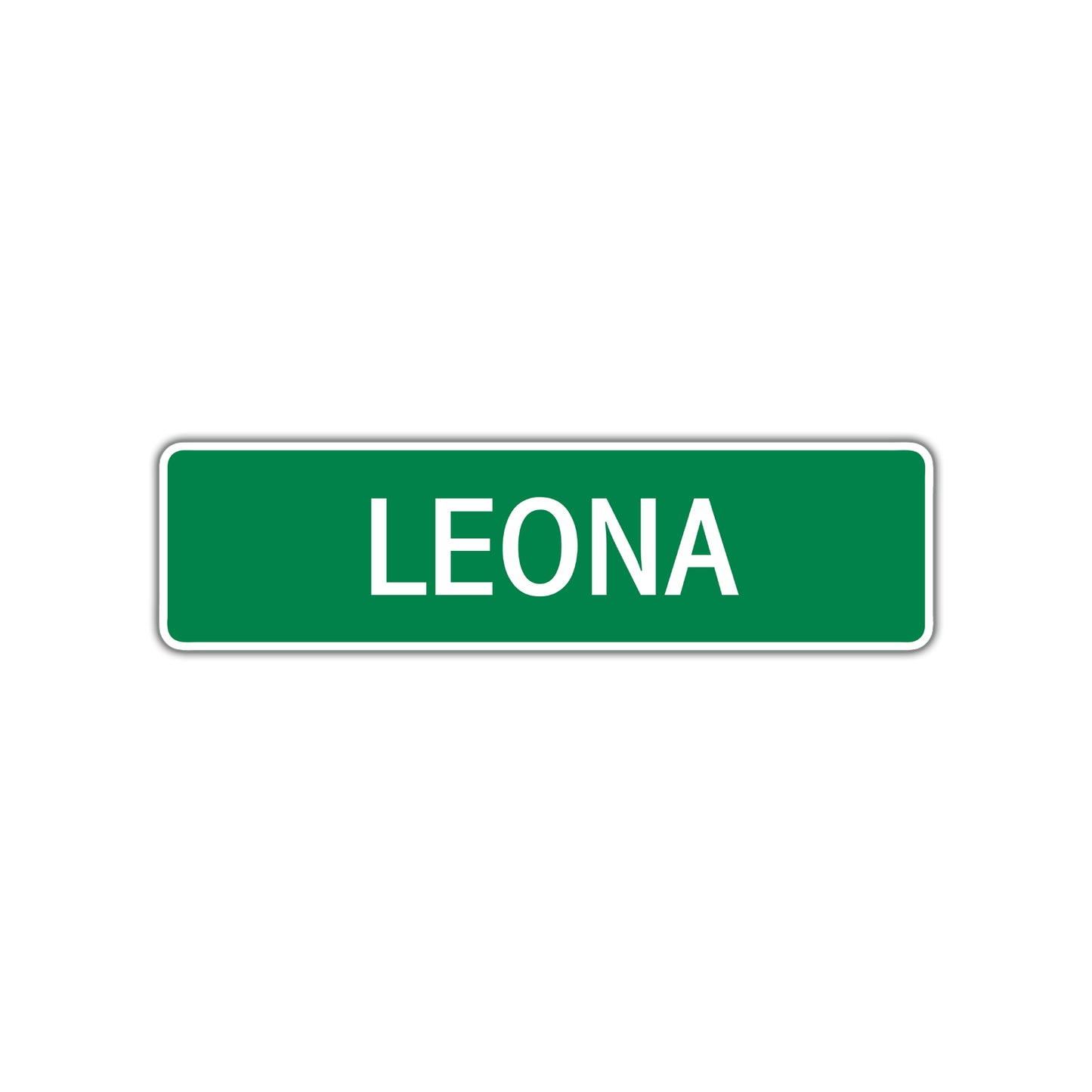 Leona Street Sign Plate