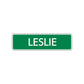Leslie Street Sign Plate