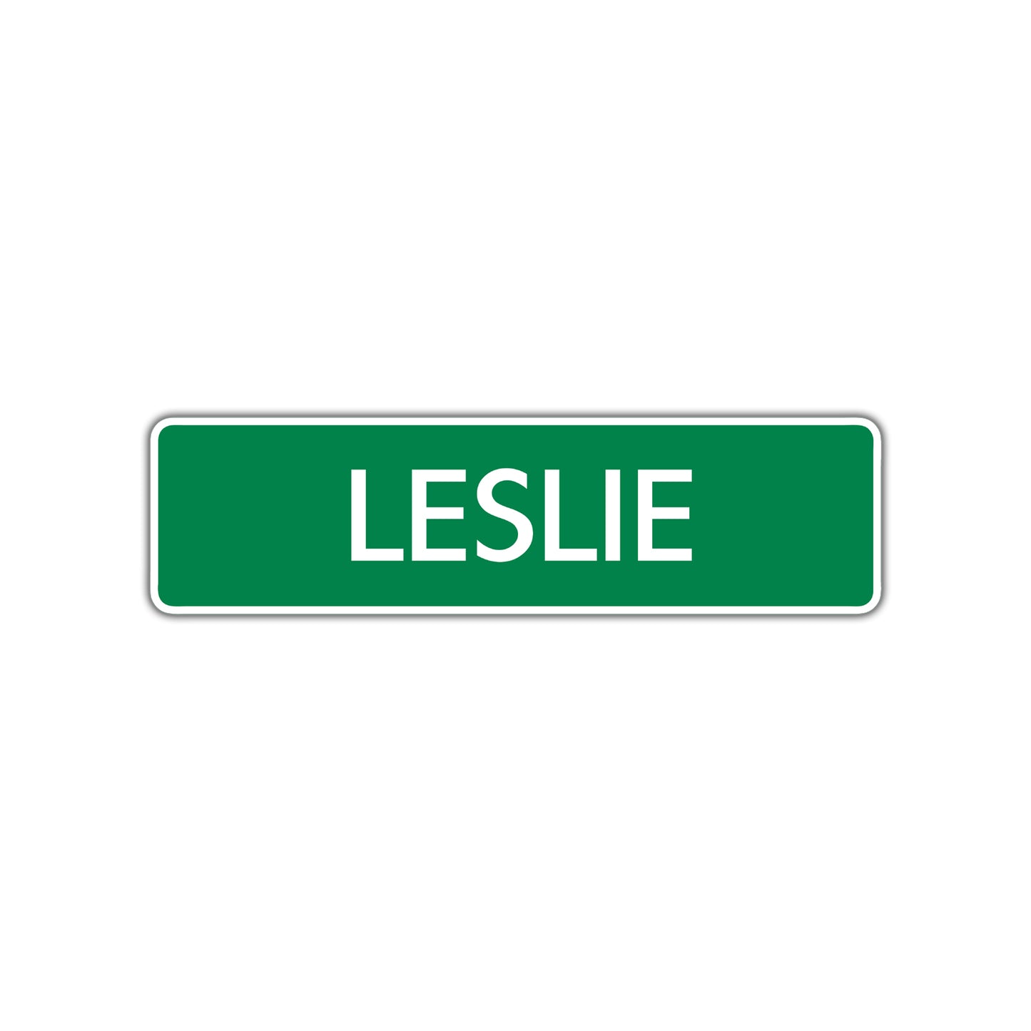 Leslie Street Sign Plate