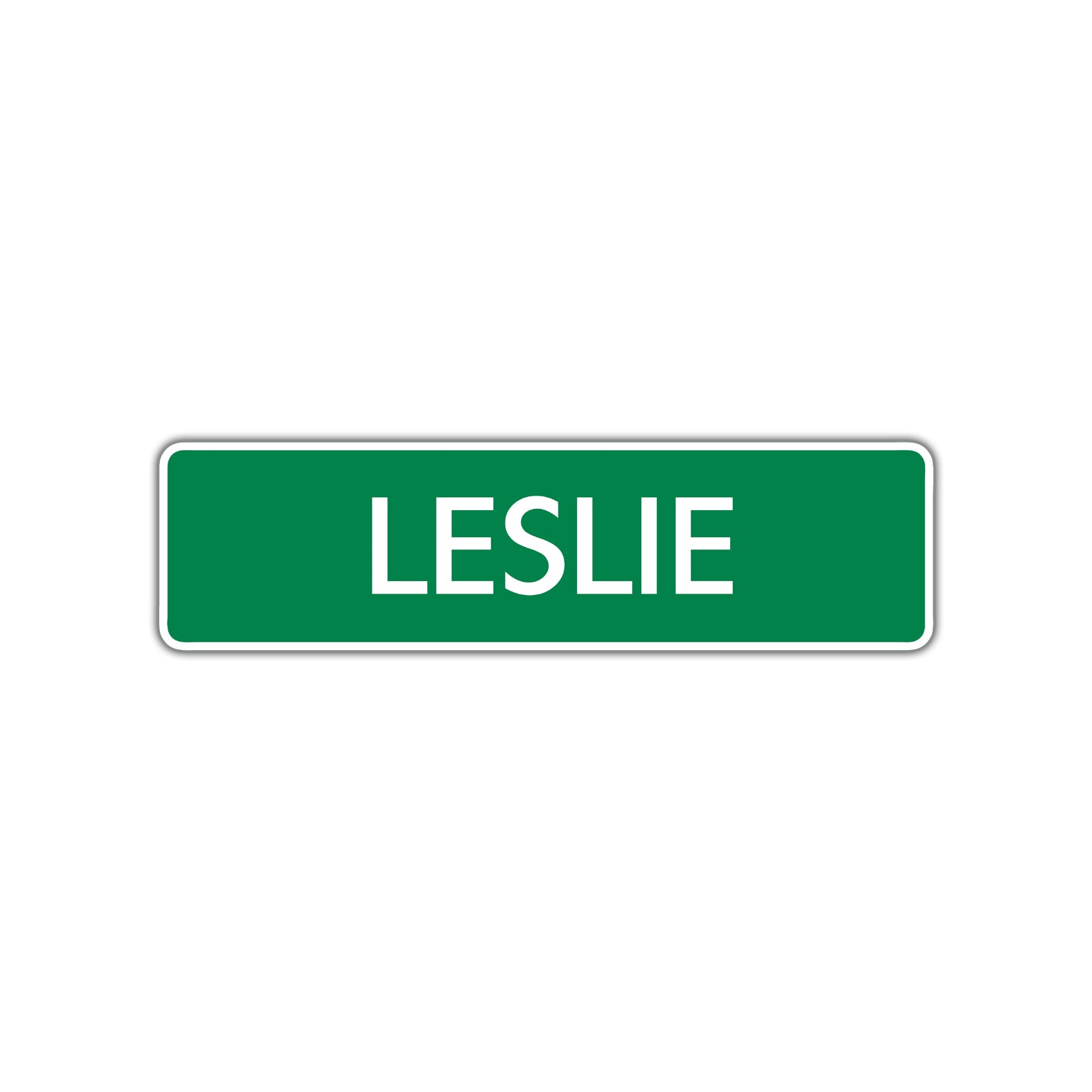 Leslie Street Sign Plate