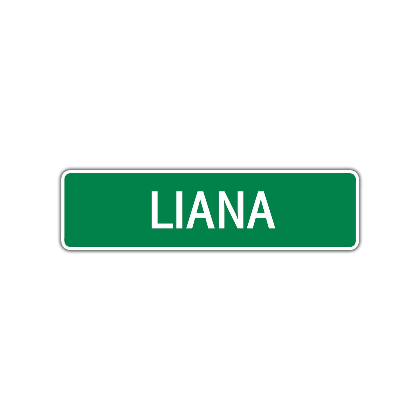 Liana Street Sign Plate