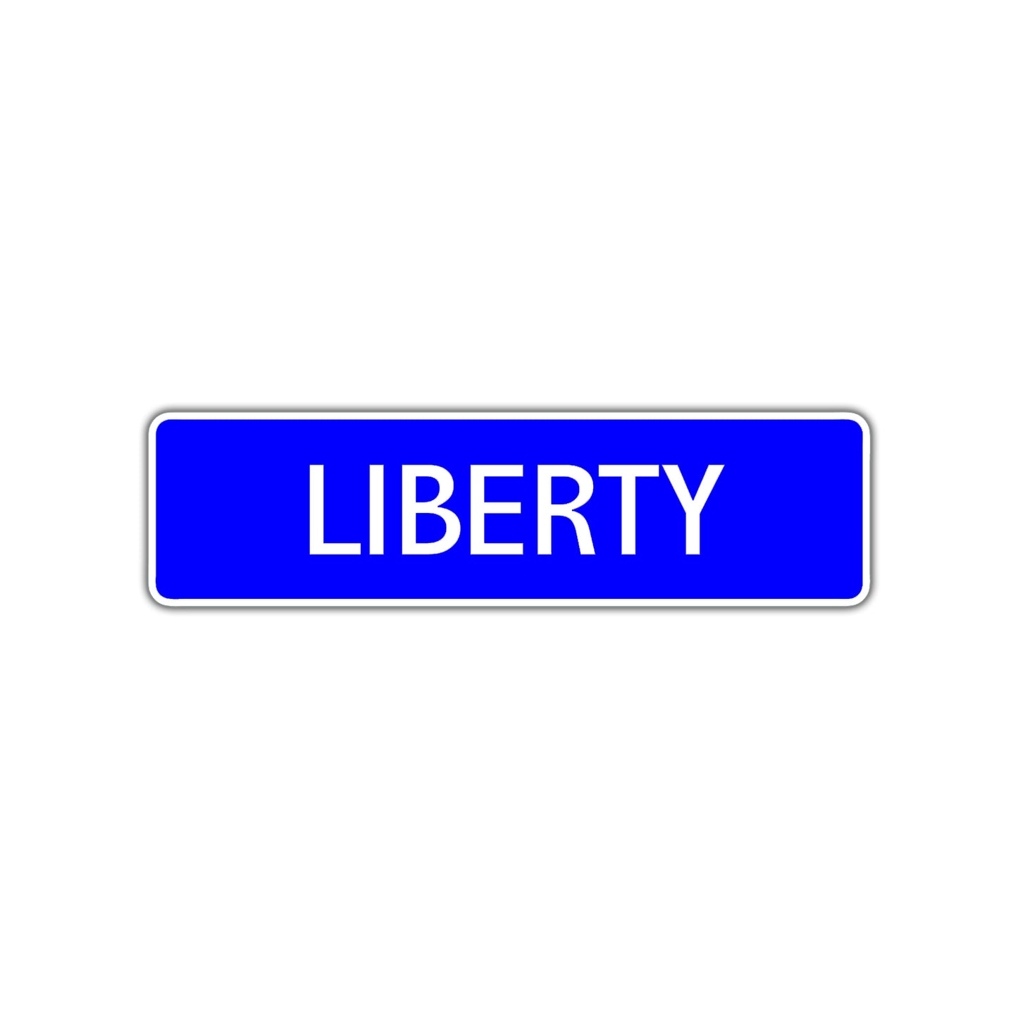 Liberty Street Metal Sign Plate