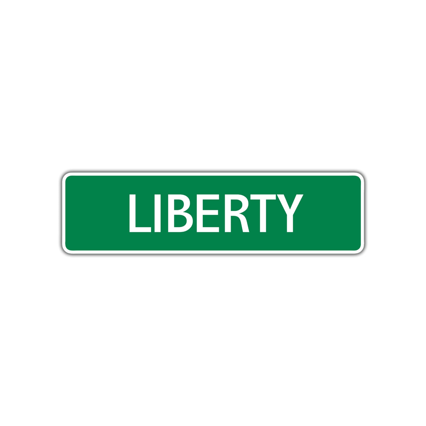 Liberty Street Sign Plate