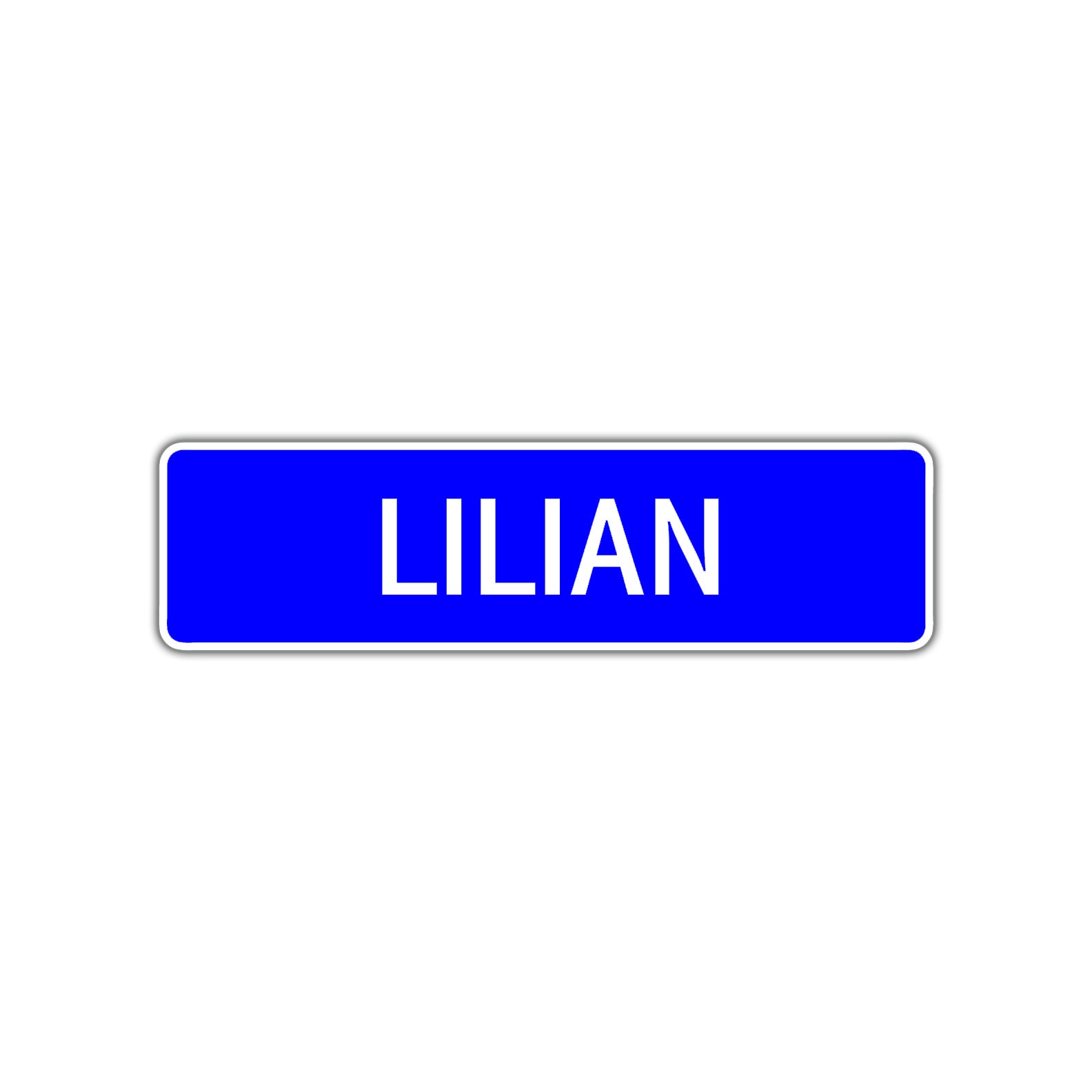 Lilian Street Metal Sign Plate