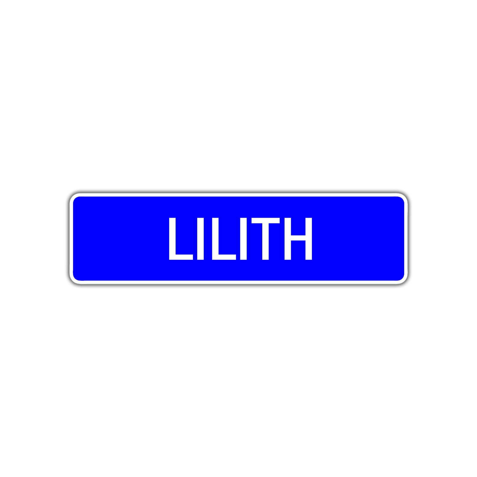 Lilith Street Metal Sign Plate