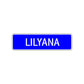 Lilyana Street Metal Sign Plate