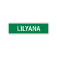 Lilyana Street Sign Plate