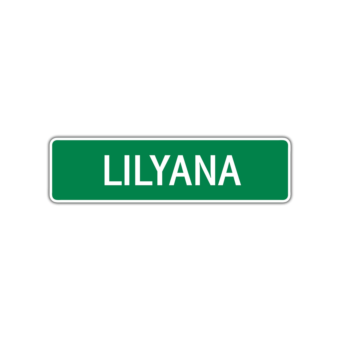 Lilyana Street Sign Plate