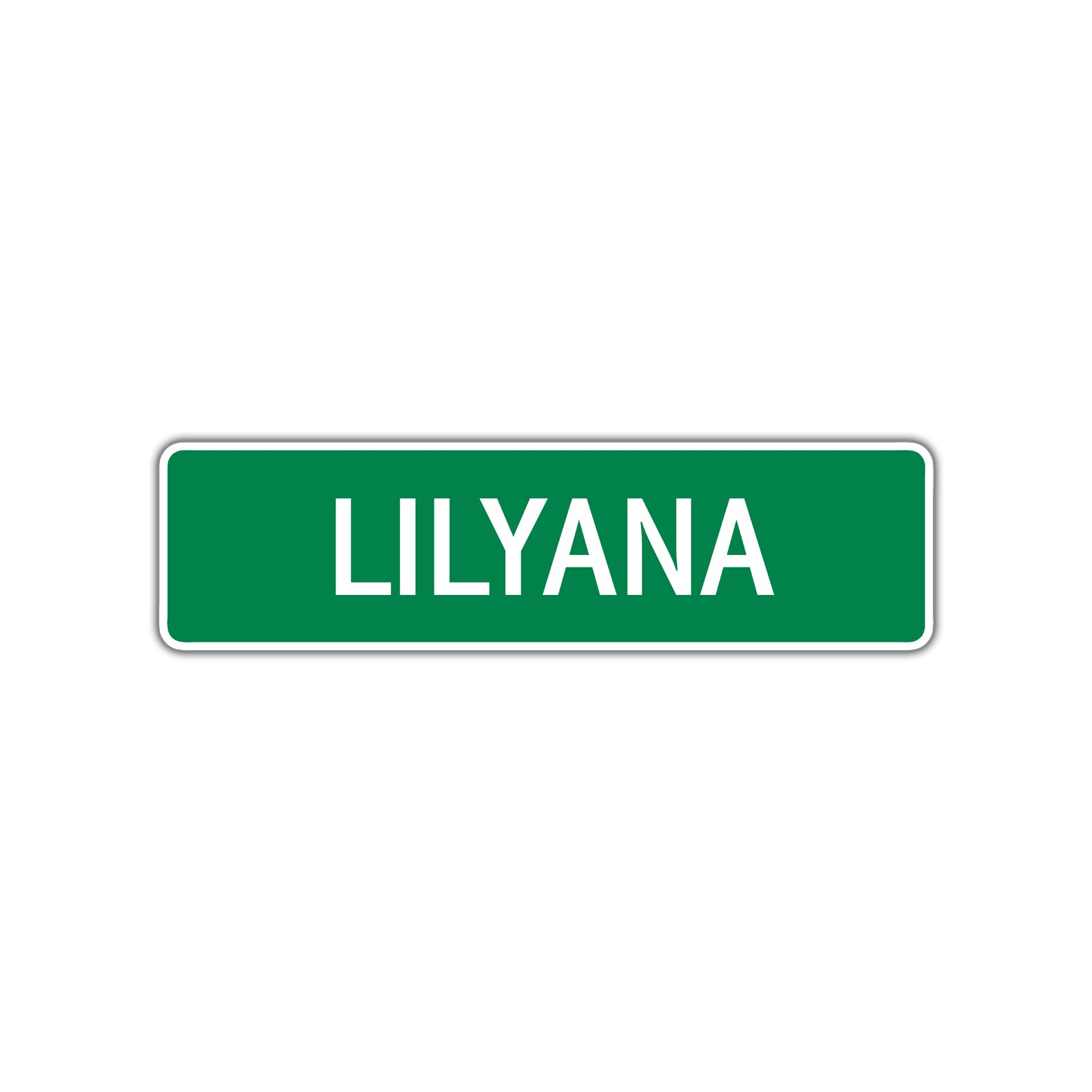 Lilyana Street Sign Plate